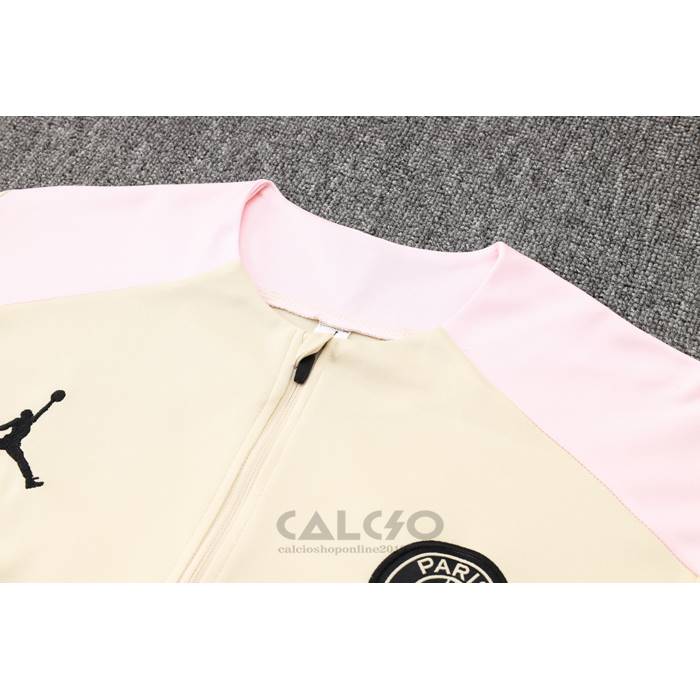 Tuta da Track di Felpa Paris Saint-Germain Jordan Bambino 2024-2025 Giallo
